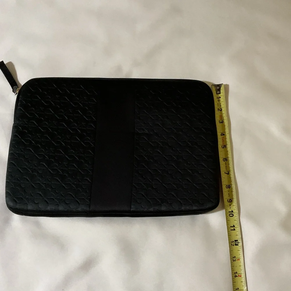 kate spade Black Quilted Tech Sleeve with Floral Motif